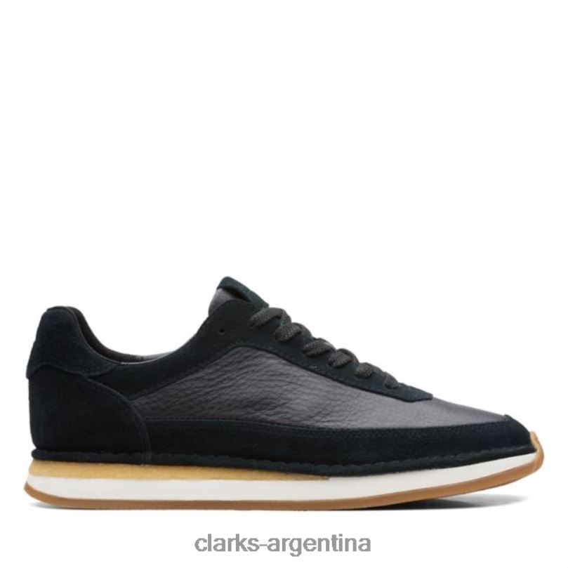 Clarks hombres 2FZPZ6723 combinación negra clarks craft run lace combinación negra combinación negra