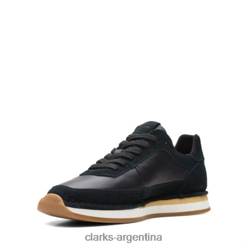Clarks hombres 2FZPZ6723 combinación negra clarks craft run lace combinación negra combinación negra