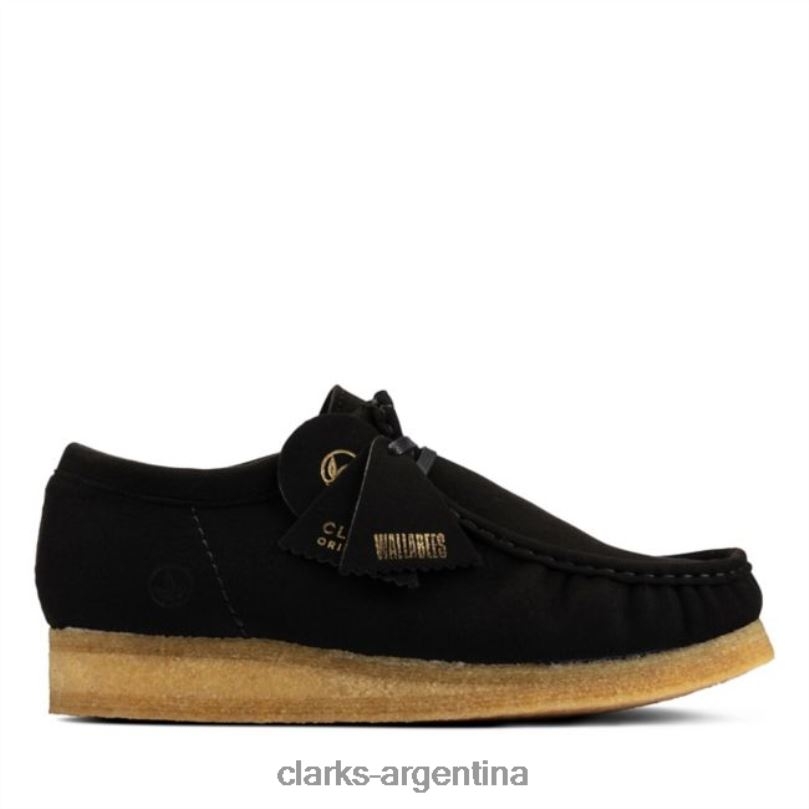 Clarks hombres 2FZPZ6734 wallabee negro vegano negro vegano clarks vegano negro