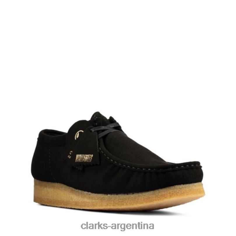 Clarks hombres 2FZPZ6734 wallabee negro vegano negro vegano clarks vegano negro