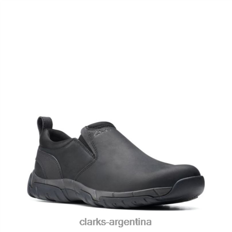 Clarks hombres 2FZPZ6737 clarks cuero negro grove paso cuero negro cuero negro