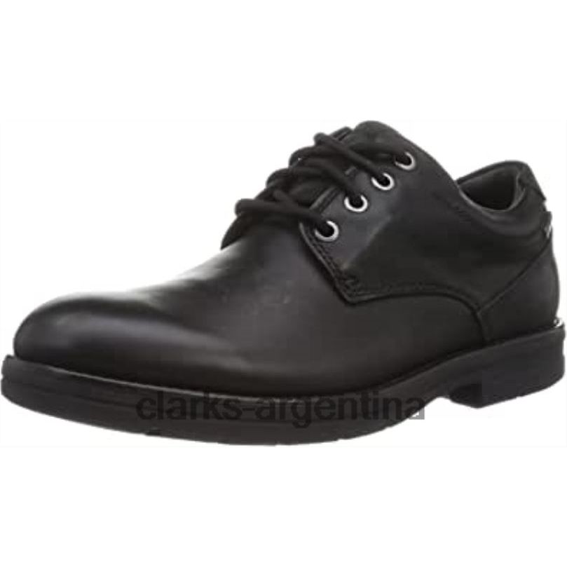 Clarks hombres 2FZPZ712 clarks negros banning lo gtx zapatos formales de cuero negro para hombre negro