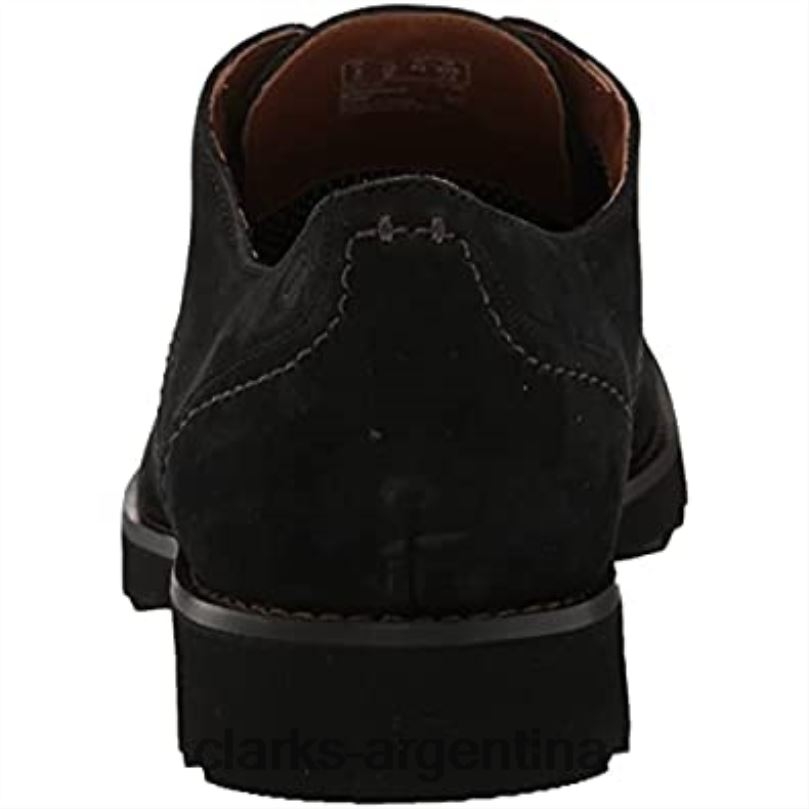 Clarks hombres 2FZPZ1026 Clarks Fallhill Plaoxford Nubuck negro para hombre nubuck negro