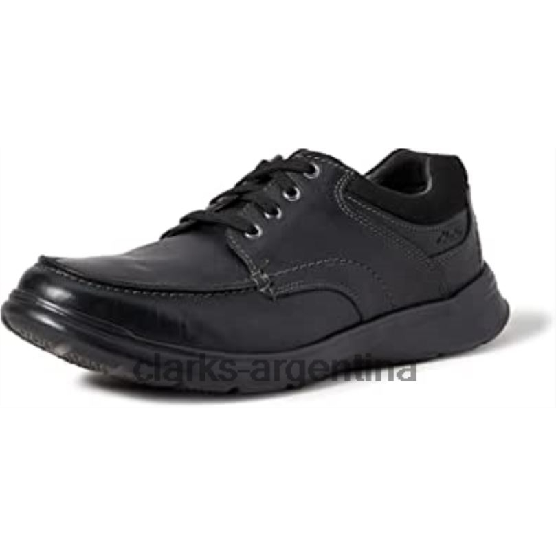 Clarks hombres 2FZPZ1106 Clarks Cotrell Edge Oxford para hombre negro lea aceitosa negra