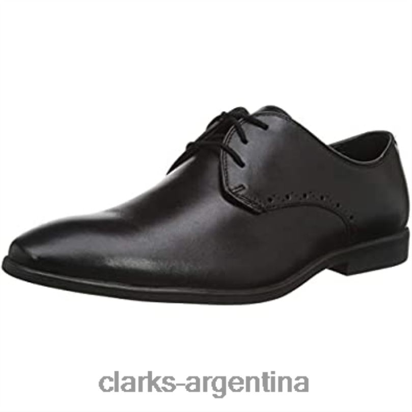 Clarks hombres 2FZPZ1175 zapatos planos clarks oxford bampton park hombre cuero negro cuero negro