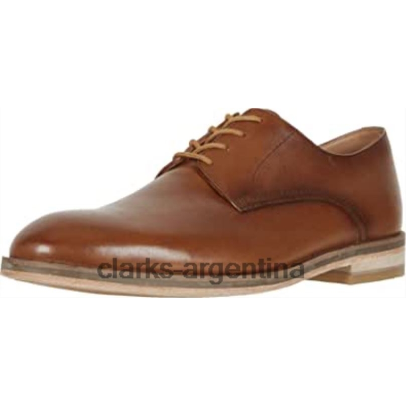 Clarks hombres 2FZPZ1217 clarks oliver lace oxford de cuero tostado para hombre cuero marrón