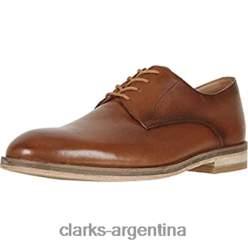 Clarks hombres 2FZPZ1217 clarks oliver lace oxford de cuero tostado para hombre cuero marrón