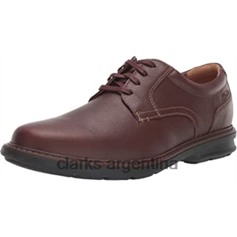 Clarks hombres 2FZPZ1249 zapatos clarks mahoga ny de cuero para hombre rendell plaoxford