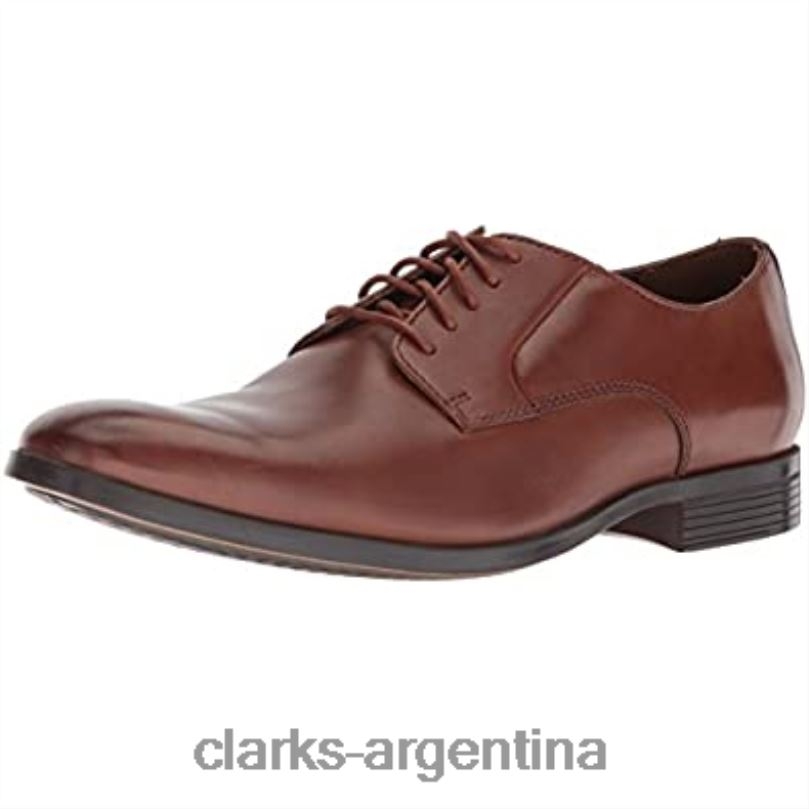 Clarks hombres 2FZPZ1271 conwell plaoxford clarks cuero canela para hombre cuero marrón