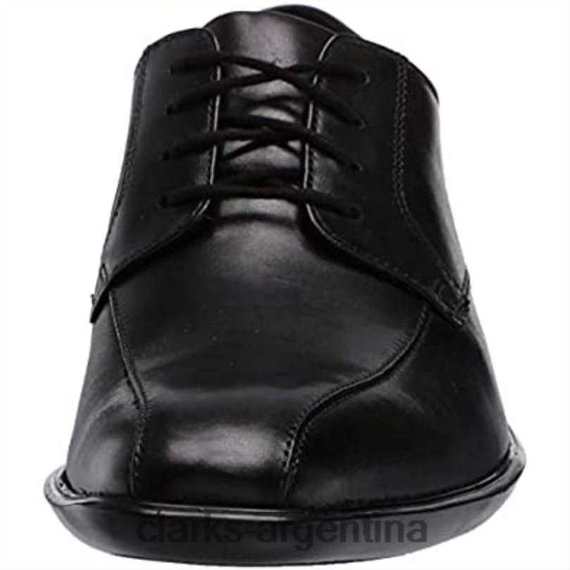 Clarks hombres 2FZPZ1296 Clarks Bensley Run Oxford de cuero negro para hombre cuero negro