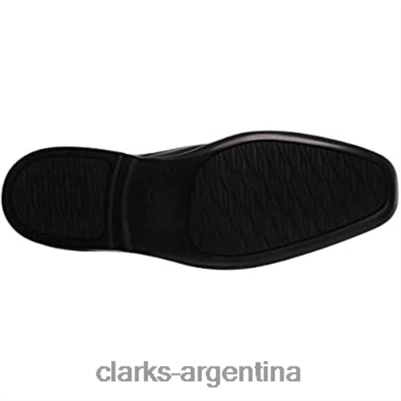 Clarks hombres 2FZPZ1296 Clarks Bensley Run Oxford de cuero negro para hombre cuero negro