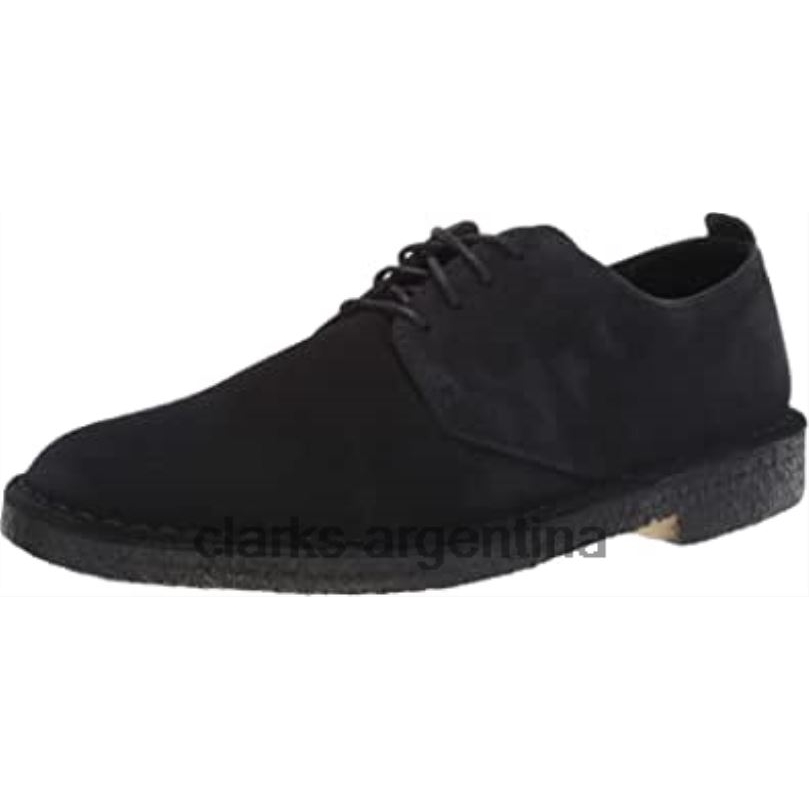 Clarks hombres 2FZPZ1379 Clarks Desert London Oxford de ante negro para hombre ante negro