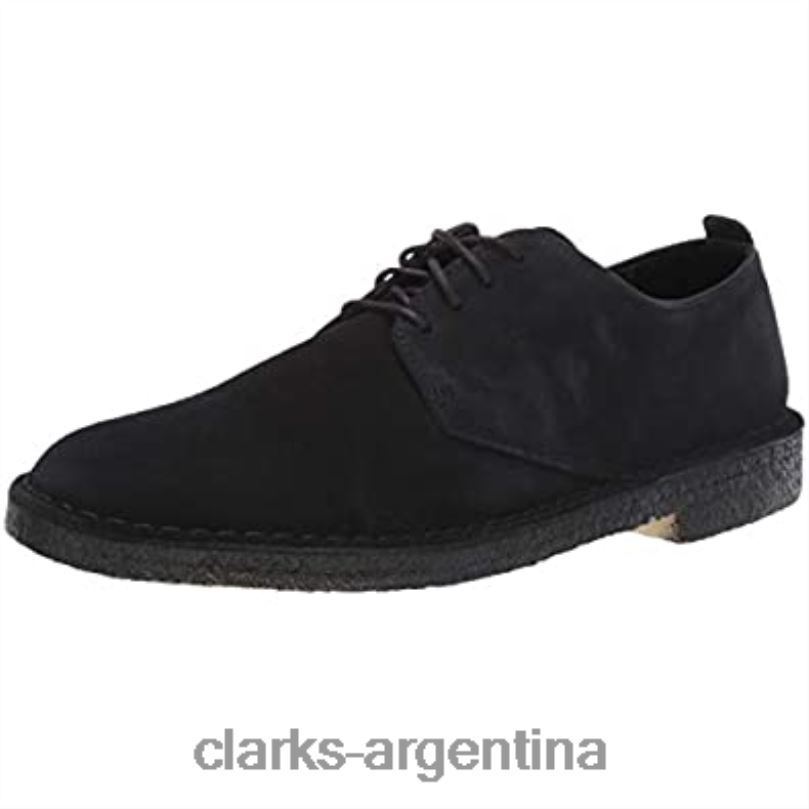 Clarks hombres 2FZPZ1379 Clarks Desert London Oxford de ante negro para hombre ante negro