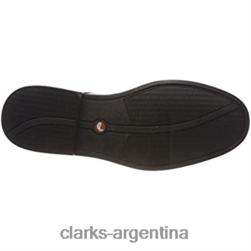 Clarks hombres 2FZPZ1599 zapatos planos un aldric park oxford para hombre clarks negros cuero negro