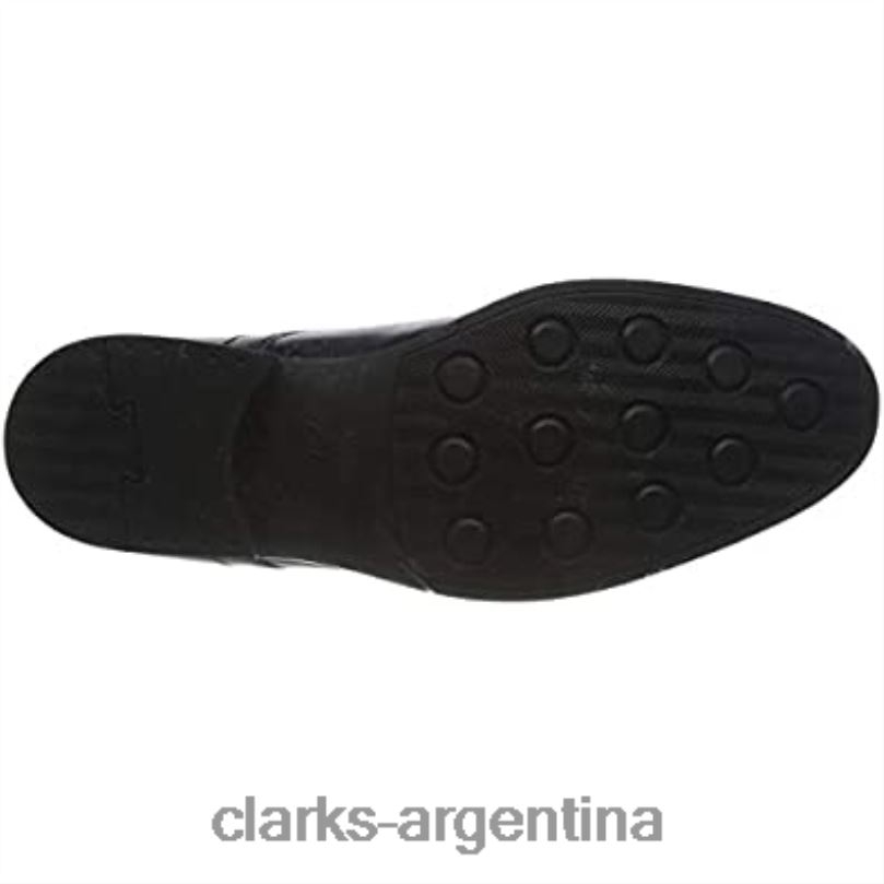 Clarks hombres 2FZPZ1936 Zapatos planos Oxford Clarks Whiddon Pace para hombre negros