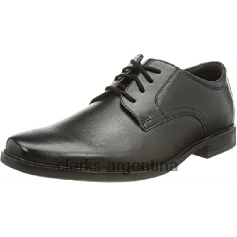 Clarks hombres 2FZPZ1965 zapatos planos howard walk oxford clarks negros para hombre cuero negro