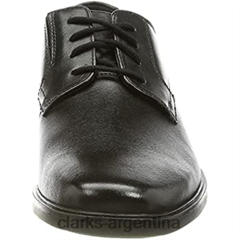 Clarks hombres 2FZPZ1965 zapatos planos howard walk oxford clarks negros para hombre cuero negro