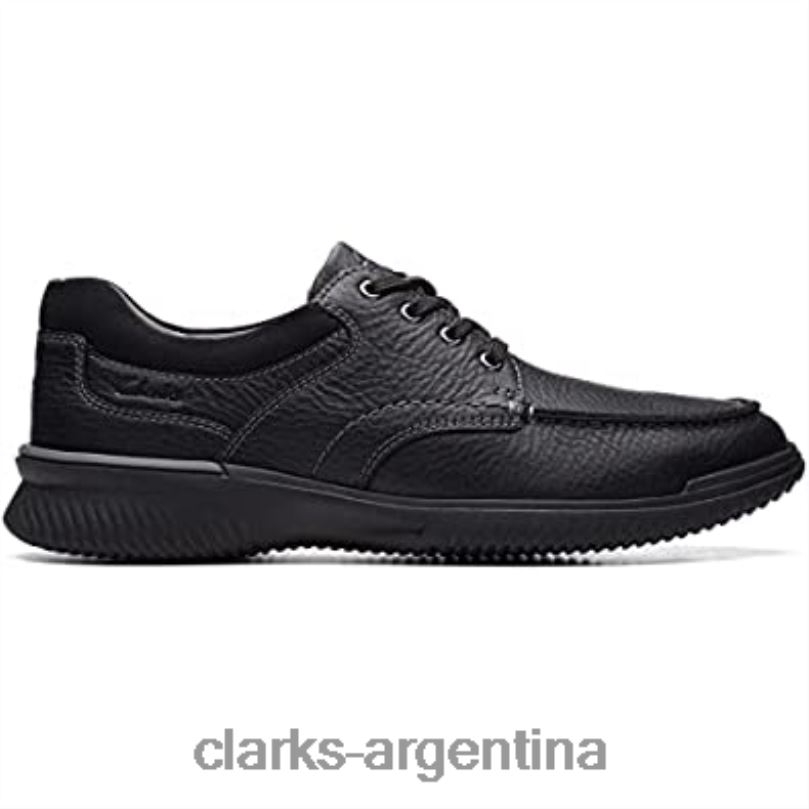 Clarks hombres 2FZPZ2024 Clarks Oxford de cuero negro para hombre Donaway Edge cuero negro