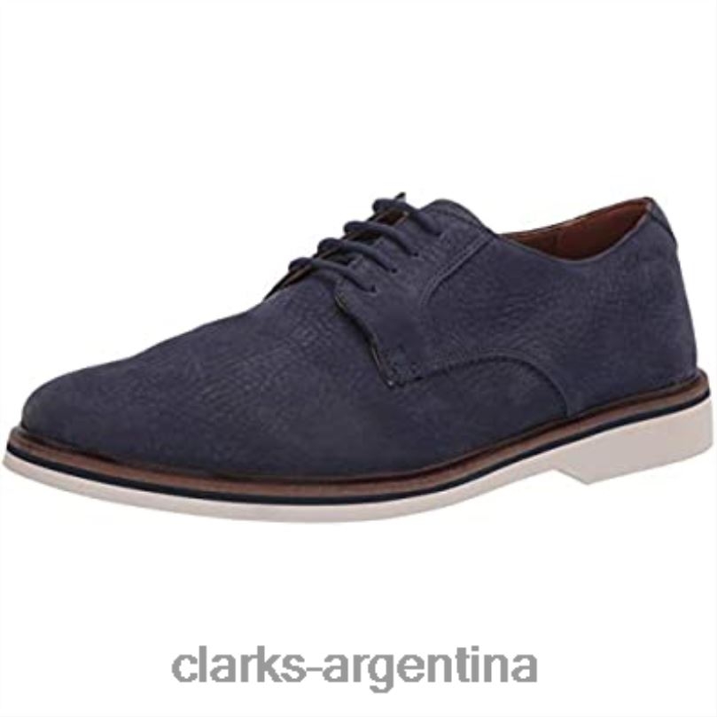Clarks hombres 2FZPZ2125 clarks malwood plaoxford nubuck azul marino para hombre nubuck azul marino