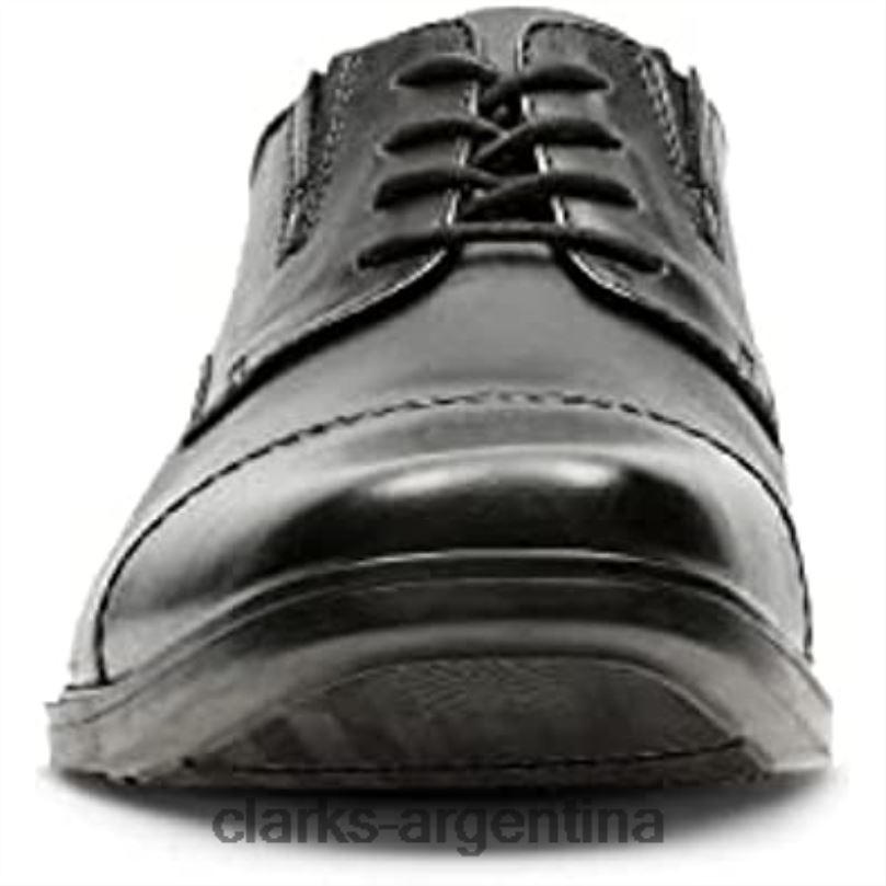 Clarks hombres 2FZPZ2244 gorra tilden negra para hombre oxford clarks cuero negro