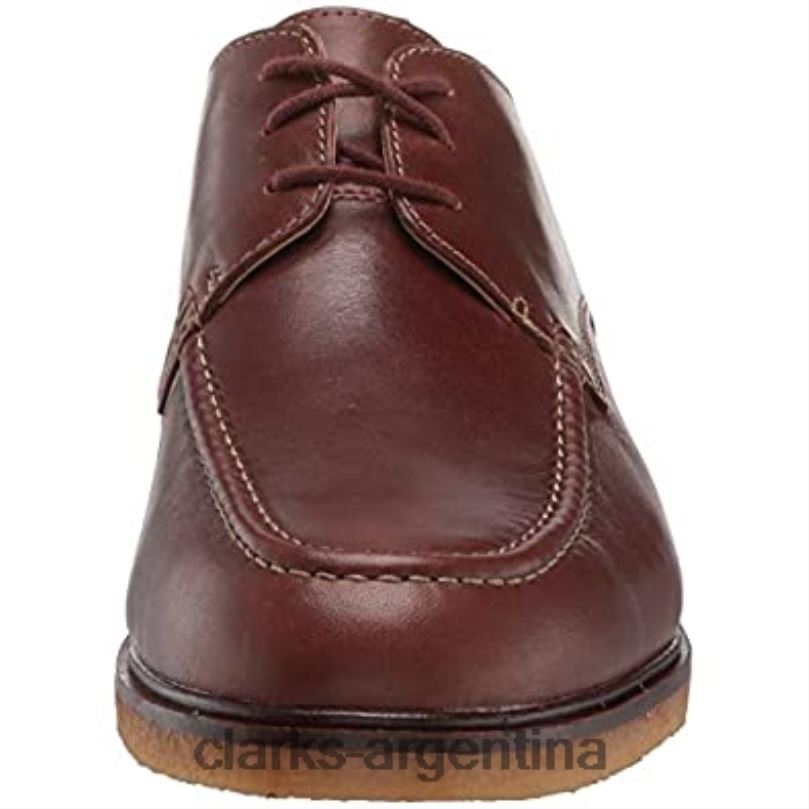Clarks hombres 2FZPZ2336 Delantal Clarkdale de cuero marrón oscuro para hombre Oxford cuero bronceado oscuro