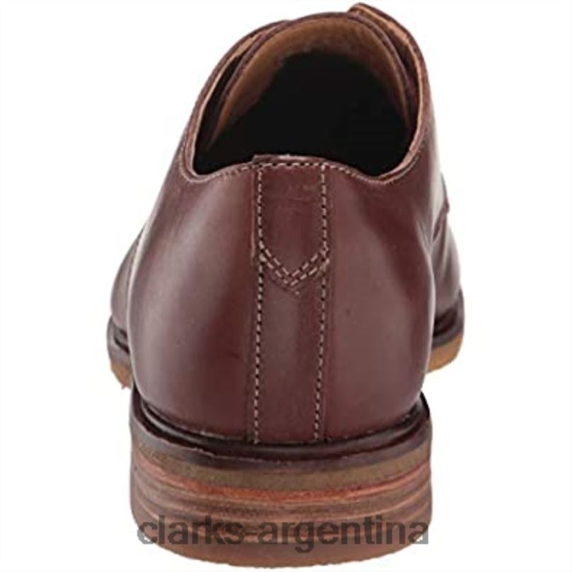 Clarks hombres 2FZPZ2336 Delantal Clarkdale de cuero marrón oscuro para hombre Oxford cuero bronceado oscuro