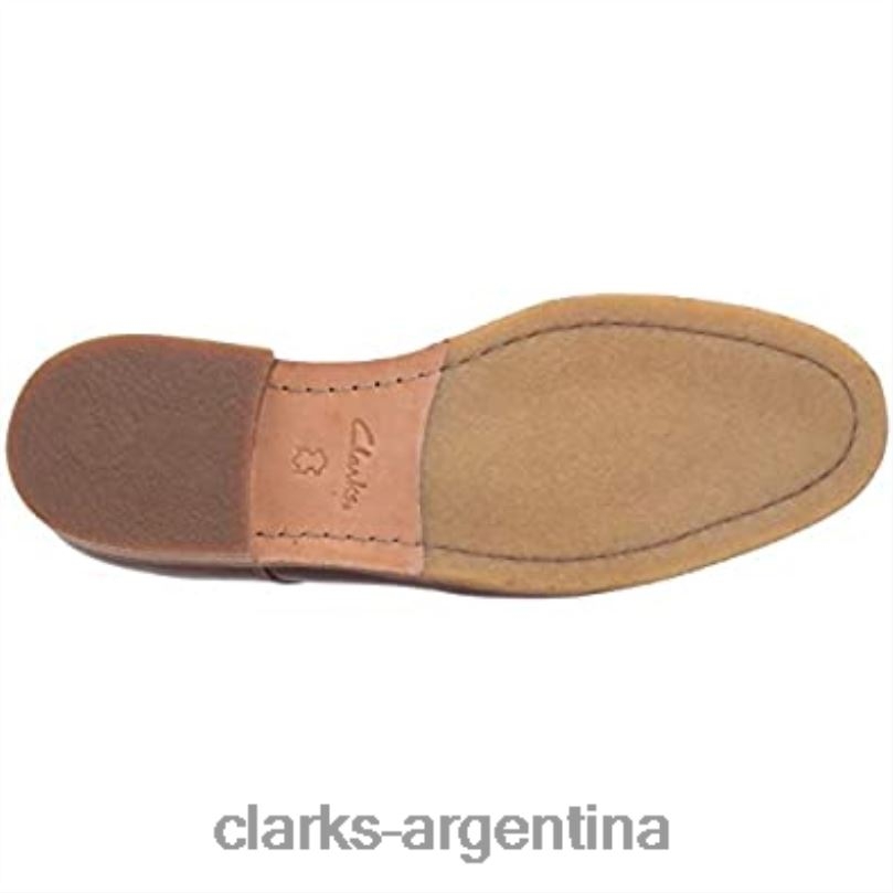 Clarks hombres 2FZPZ2336 Delantal Clarkdale de cuero marrón oscuro para hombre Oxford cuero bronceado oscuro