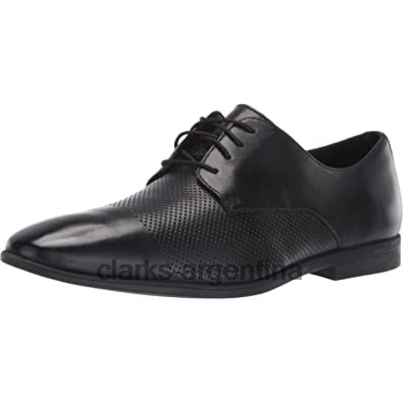 Clarks hombres 2FZPZ2836 gorra bampton de hombre de cuero negro oxford clarks