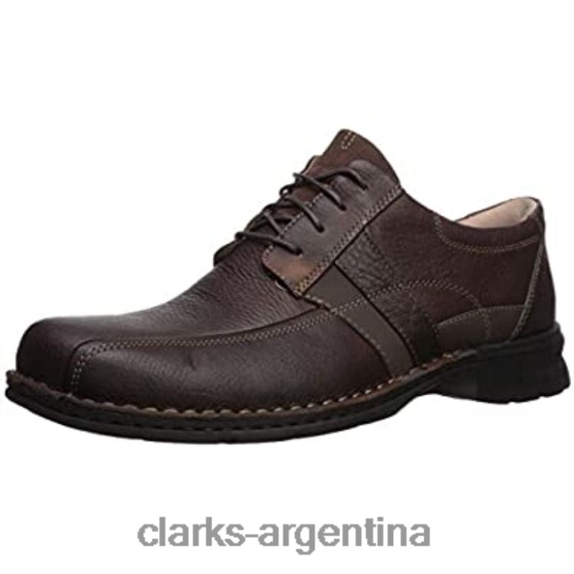 Clarks hombres 2FZPZ574 clarks de cuero aceitoso marrón espace oxford para hombre cuero aceitoso marrón