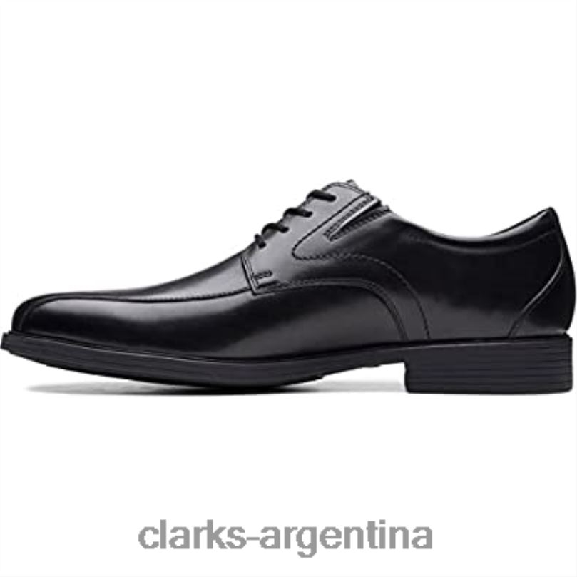 Clarks hombres 2FZPZ761 Clarks Whiddon Pace Oxford de cuero negro para hombre. cuero negro