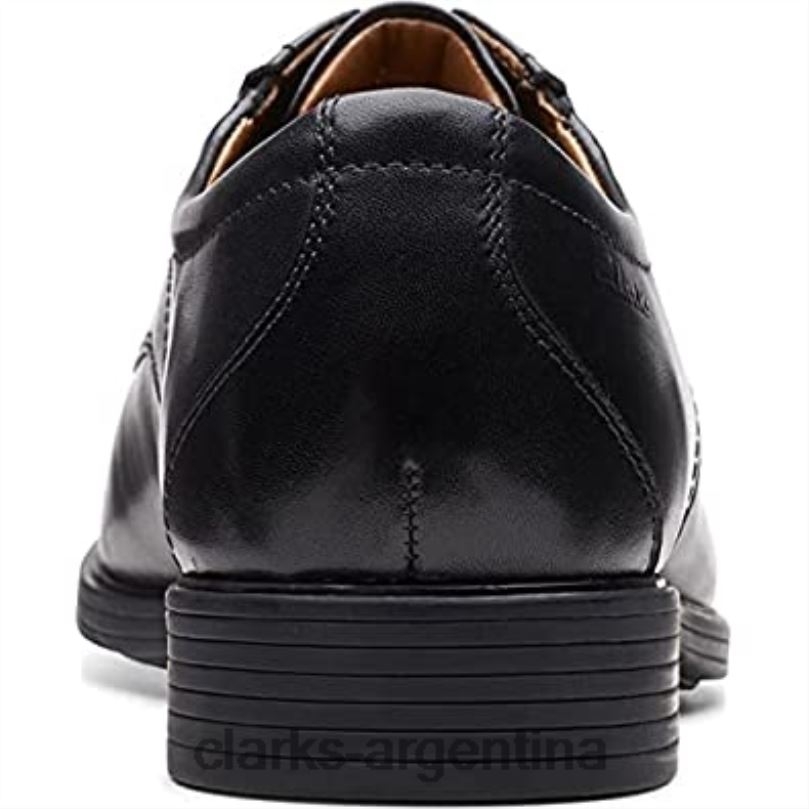Clarks hombres 2FZPZ761 Clarks Whiddon Pace Oxford de cuero negro para hombre. cuero negro