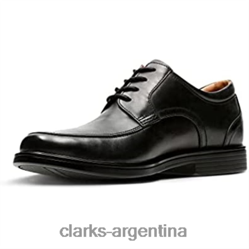 Clarks hombres 2FZPZ777 zapatos clarks un aldric park de cuero negro para hombre