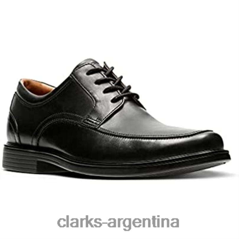 Clarks hombres 2FZPZ777 zapatos clarks un aldric park de cuero negro para hombre