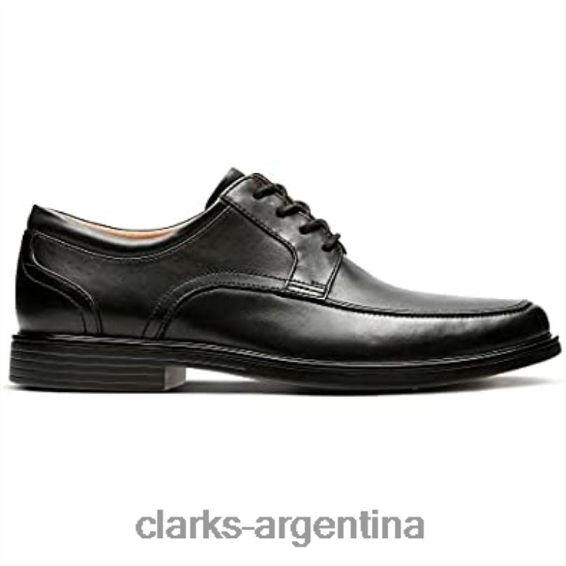 Clarks hombres 2FZPZ777 zapatos clarks un aldric park de cuero negro para hombre