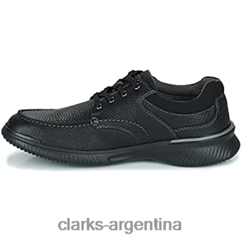 Clarks hombres 2FZPZ783 clarks donaway edge de cuero negro para hombre cuero negro