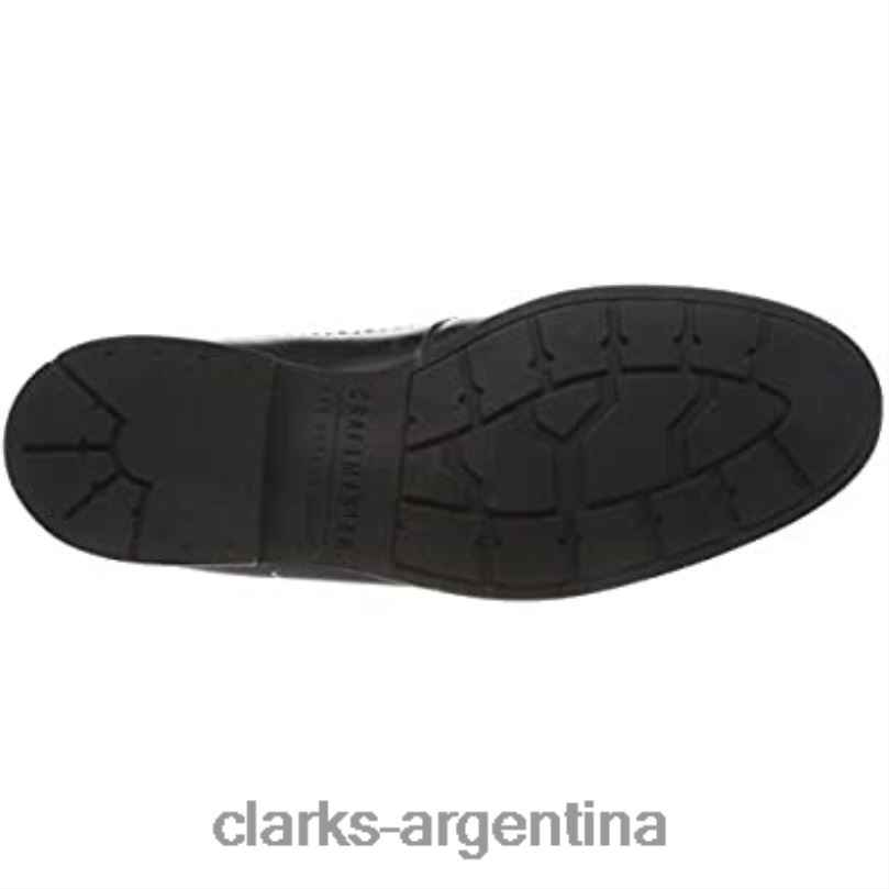 Clarks hombres 2FZPZ836 clarks oxford con punta de ala negra para hombre cuero negro cuero negro