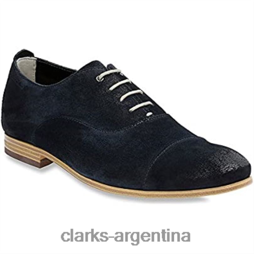 Clarks hombres 2FZPZ929 Gorra Clarks Chinley Oxford azul oscuro para hombre azul oscuro