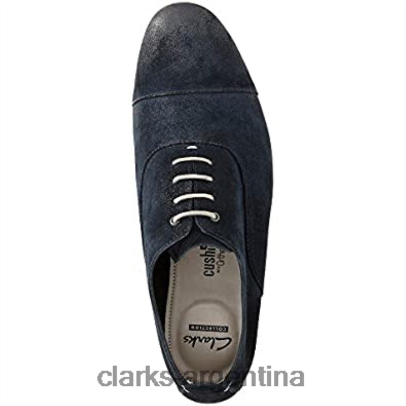 Clarks hombres 2FZPZ929 Gorra Clarks Chinley Oxford azul oscuro para hombre azul oscuro