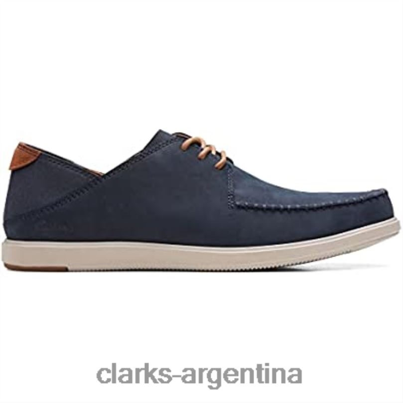 Clarks hombres 2FZPZ953 Clarks azul marino nubuck bratton tie oxford para hombre nubuck azul marino