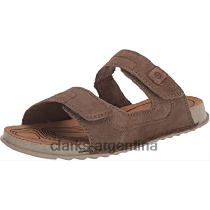 Clarks hombres 2FZPZ1349 sandalia plana crestview easy para hombre clarks ante oliva ante oliva