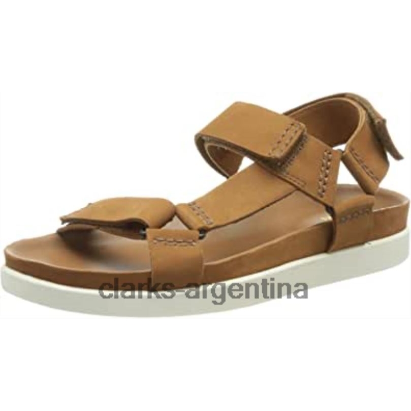 Clarks hombres 2FZPZ1641 Sandalia Clarks Tan Nubuck para hombre Sunder Range nubuck bronceado