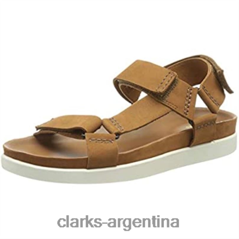 Clarks hombres 2FZPZ1641 Sandalia Clarks Tan Nubuck para hombre Sunder Range nubuck bronceado