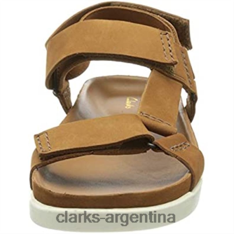 Clarks hombres 2FZPZ1641 Sandalia Clarks Tan Nubuck para hombre Sunder Range nubuck bronceado