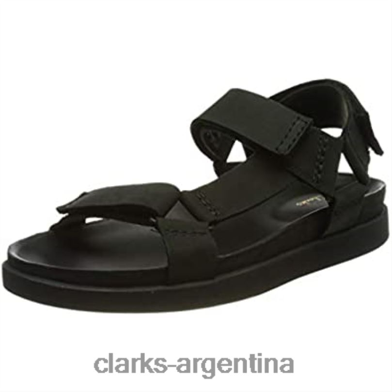Clarks hombres 2FZPZ360 Sandalia clarks sunder range de nobuk negro para hombre nubuck negro