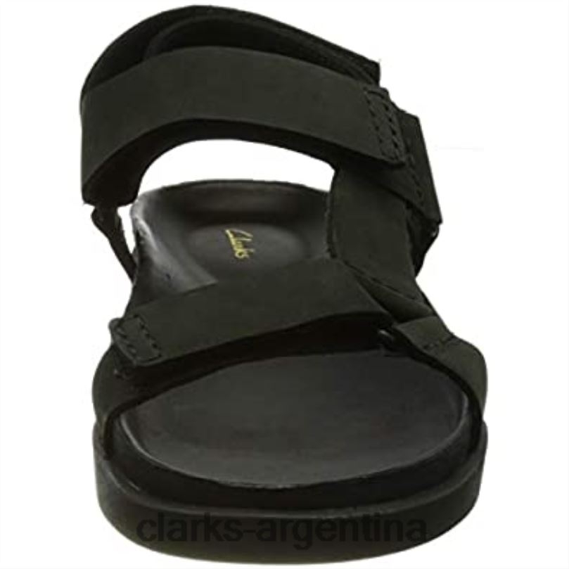 Clarks hombres 2FZPZ360 Sandalia clarks sunder range de nobuk negro para hombre nubuck negro
