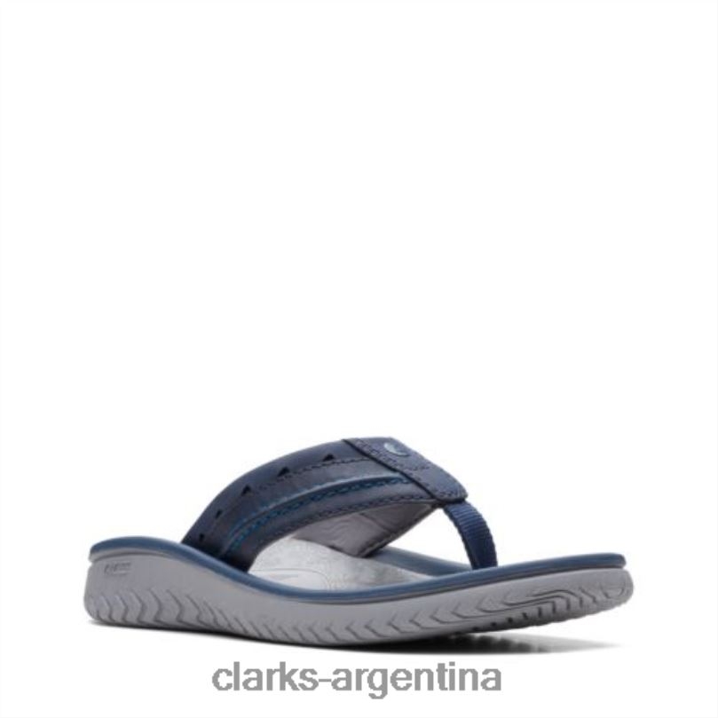 Clarks hombres 2FZPZ4415 wesley post clarks azul marino Armada