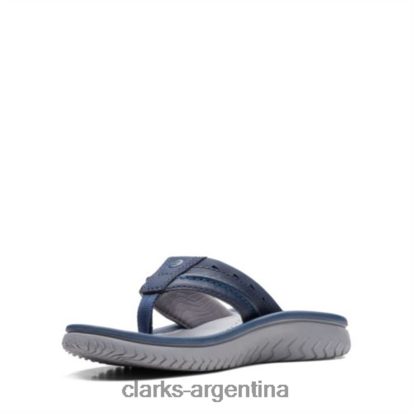 Clarks hombres 2FZPZ4415 wesley post clarks azul marino Armada