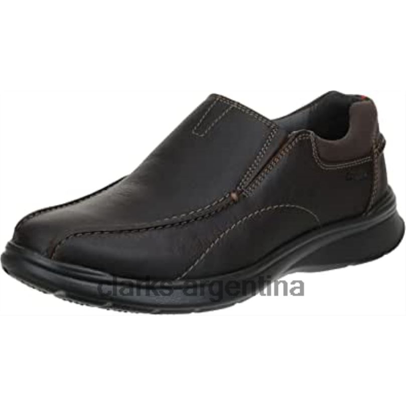 Clarks hombres 2FZPZ1183 mocasines sin cordones cotrell step para hombre clarks brown oily marrón aceitoso