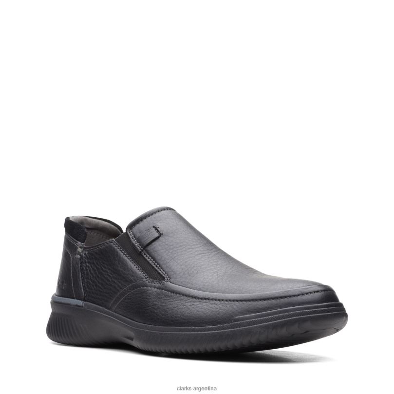Clarks hombres 2FZPZ3532 clarks donaway de cuero negro cuero negro