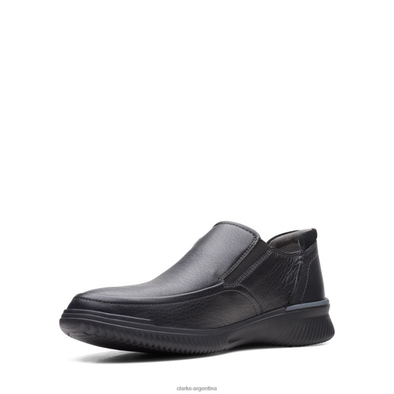 Clarks hombres 2FZPZ3532 clarks donaway de cuero negro cuero negro